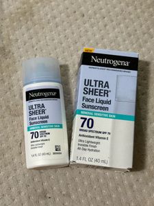 Neutrogena Ultra Sheer Face Sunscreen SPF 70