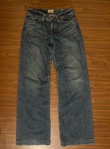 Vintage Sweet Camel Low Straight-leg Jeans