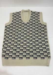 Vintage Patterned Knit Vest