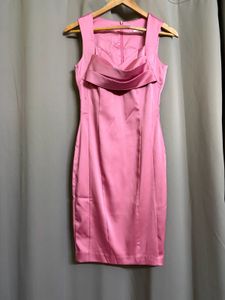 Vintage Pink Bodycon Cocktail Dress