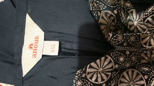 Black &amp; Gold Ethnic Kurta Set with Dupatta