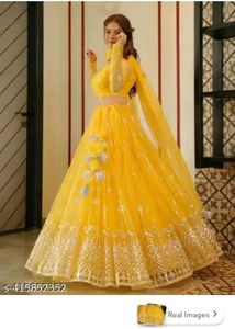 Stunning Yellow Lehenga Choli