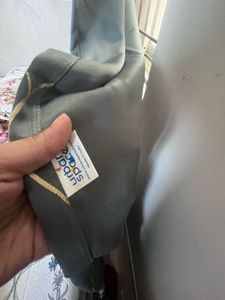 charcoal grey Curtains with Gold foil Pattern