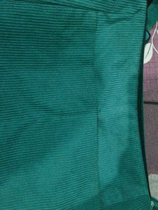 Vintage Teal Corduroy Shoulder Bag