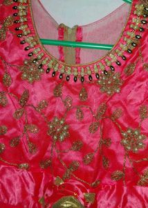 Stunning Pink Embroidered Gown