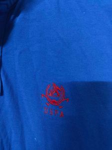 Blue &amp; Red Trim Polo Shirt