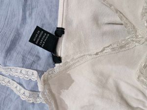 Chic White Lace Tie Front Cami Top