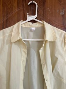 Pale Yellow Short Sleeve Shirt