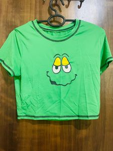 Green Crop Top