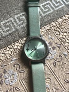 Stylish Mint Green Leather Watch