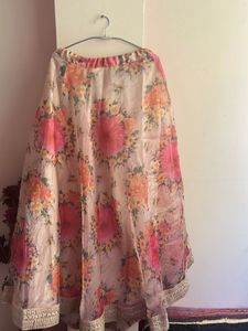 organza floweral skirt or lenga