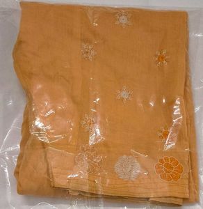 Stylish Orange Shalwar with Embroidery design