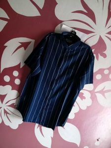 Navy Blue Half Sleeve Short For Men