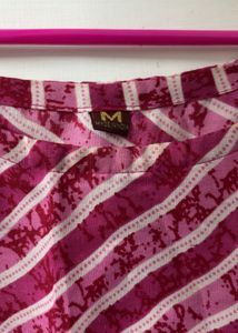 Pink Striped Sleeveless Kurta