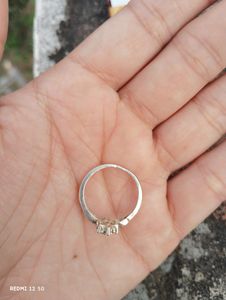 Combo Of Pure-Silver Ring 💍+Silver Studs 🌸