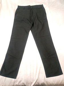 Men's Gray Straight Leg Trousers