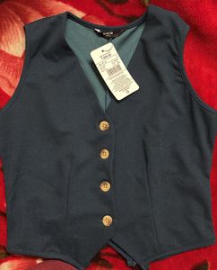 Sleeveless Teal Vest