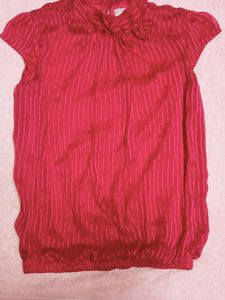 Vintage Pantaloons Red Blouse