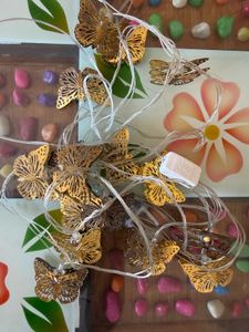 Golden Butterfly String Lights