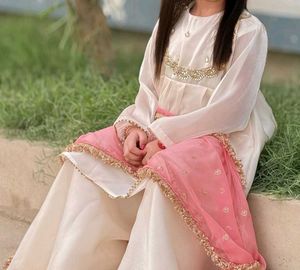 white colour very beautiful party wear dress