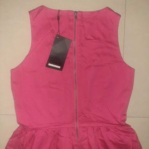 Vibrant Pink Chic Sleeveless Only Dress - Women