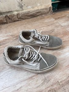 Vans Old Skool Grey distressed Suede Sneakers