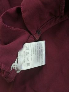 Chic Plum Blouse with Puffed Sleeves