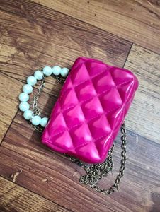 👛Jelly Handbag with Pearl Handle
