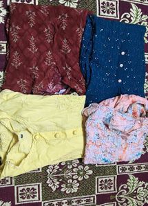 combo of 4 kurtis