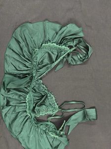 Green Lace Lingerie Set