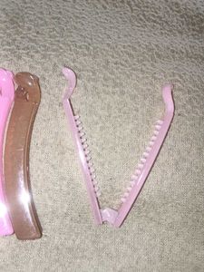 Pack of 10 multicolour banana clip