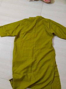 Olive Green Button-Down Kurta