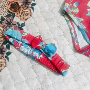 Baby Girl Bodysuit &amp; Headband Set