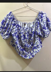 Floral Print Crop Top