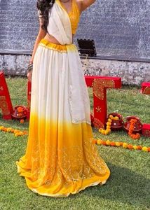 Garba skirt, halter neck blouse, and dupatta set
