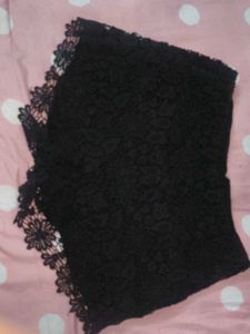 ZARA Black Lace Shorts