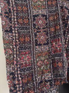 Boho Print poncho