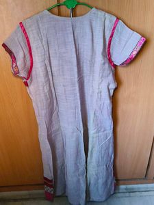 Beautiful Pink &amp; Grey Kurta