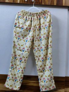Floral Printed Kurta and Pyjama Night Suit