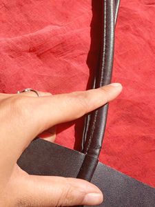 miniso Classic Black  Leather Tote