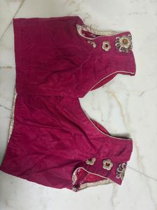 Embroidered Pink saree