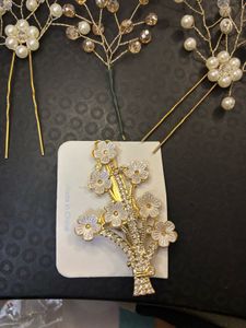 Pearl &amp; Crystal Hair Accessories Set