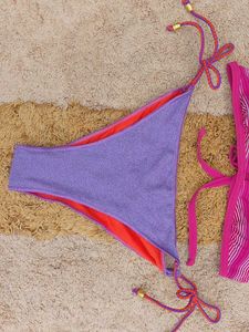 Adidas Striped Bikini Set