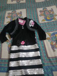 Sparkly Black &amp; Silver Party Dress