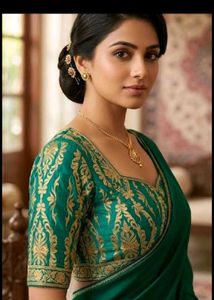 Emerald Green Blouse piece