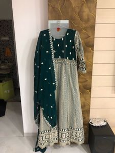 Exquisite Sequin Embroidered Anarkali Dress