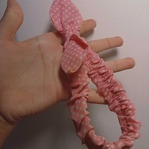 Cute Pink Polka Dot Headband