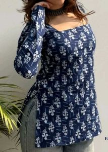 Stylish Blue Printed Kurta