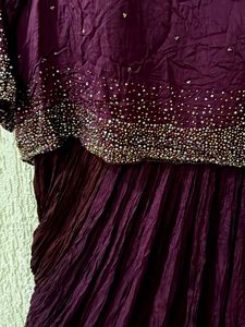 Elegant Beaded Ethnic Gown