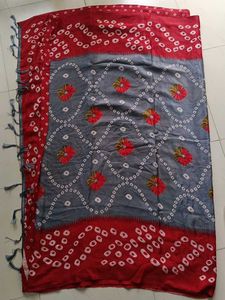 🆕 Bandhani Saree With Blouse Peace